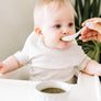 Pear and spinach baby food